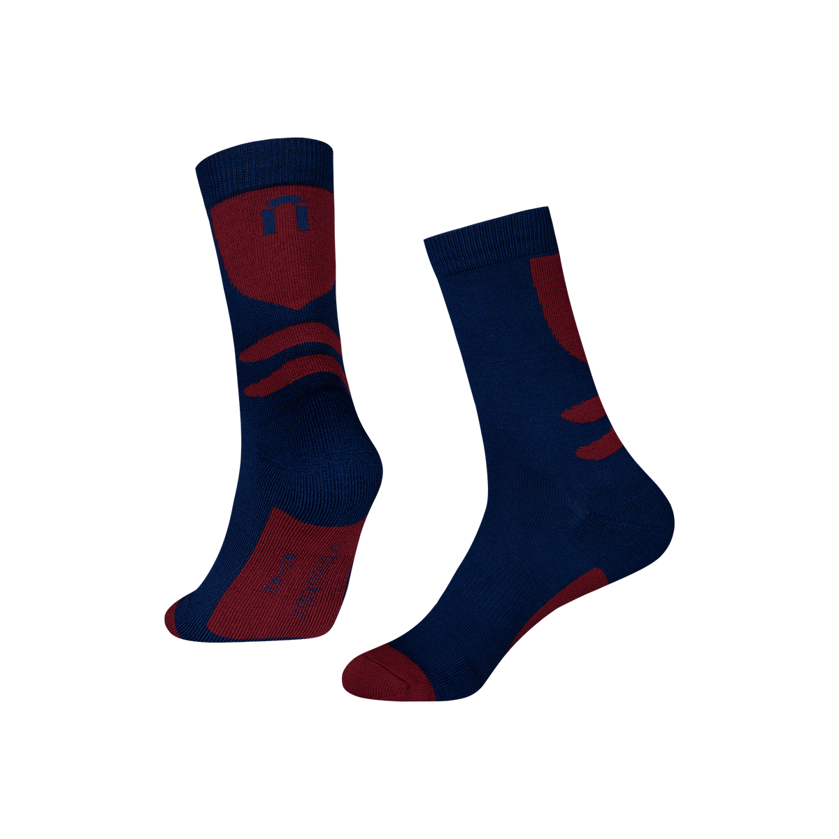 North Outdoor Intense pro merinosukat BASIC värissä mustikka, mulesing-vapaa merinovilla. Suunniteltu Suomessa. -