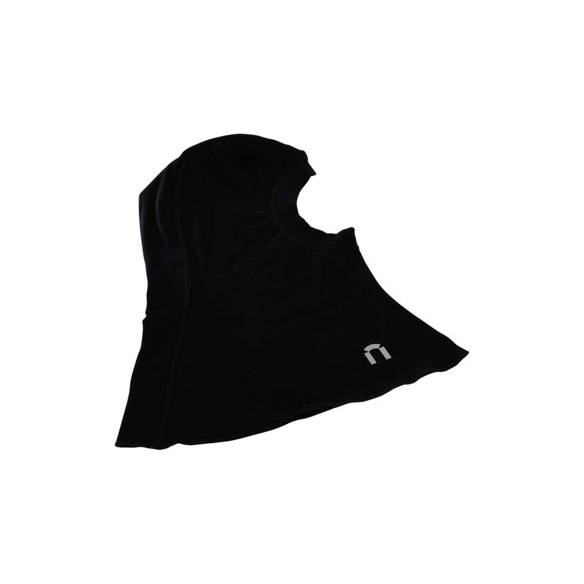 North Outdoor Intense merino balaclava in black, mulesing-free merino wool. Designed in Finland -