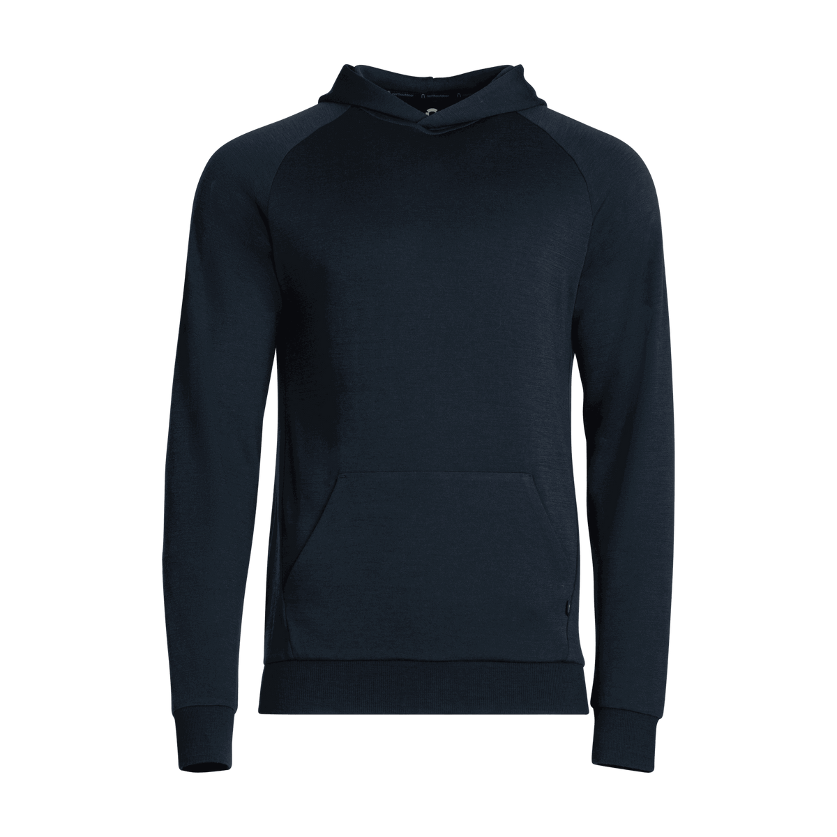 North Outdoor All day 260 Men's merino hoodie in indigo blue, mulesing-free merino wool. Designed in Finland. - 