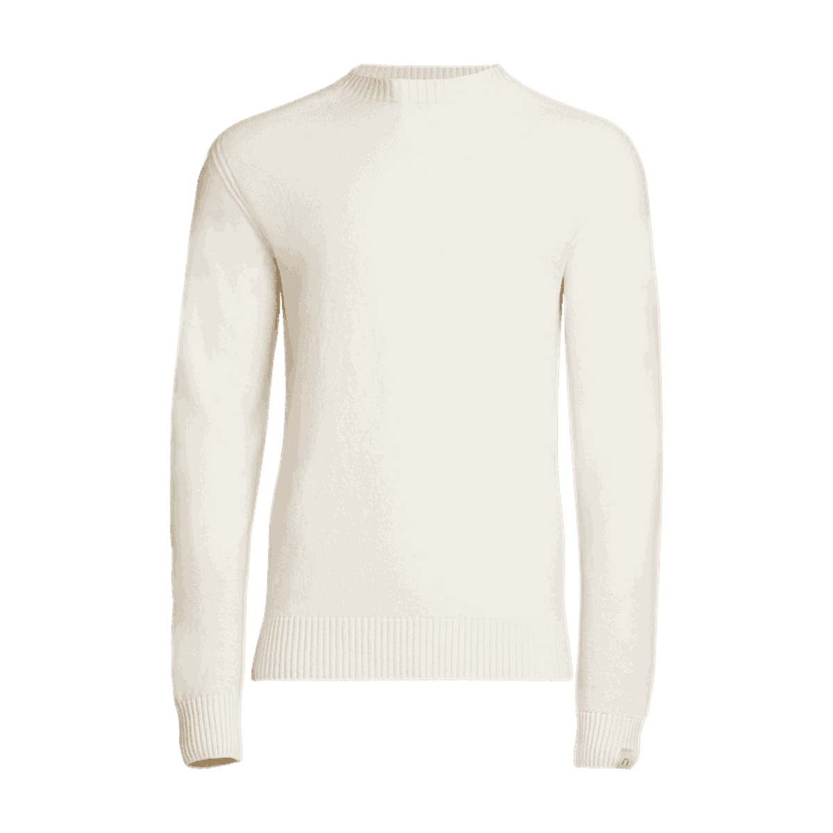 North Outdoor Kuru men's merino knit sweater in snow white mulesing-free merino wool. Made in Finland. - 