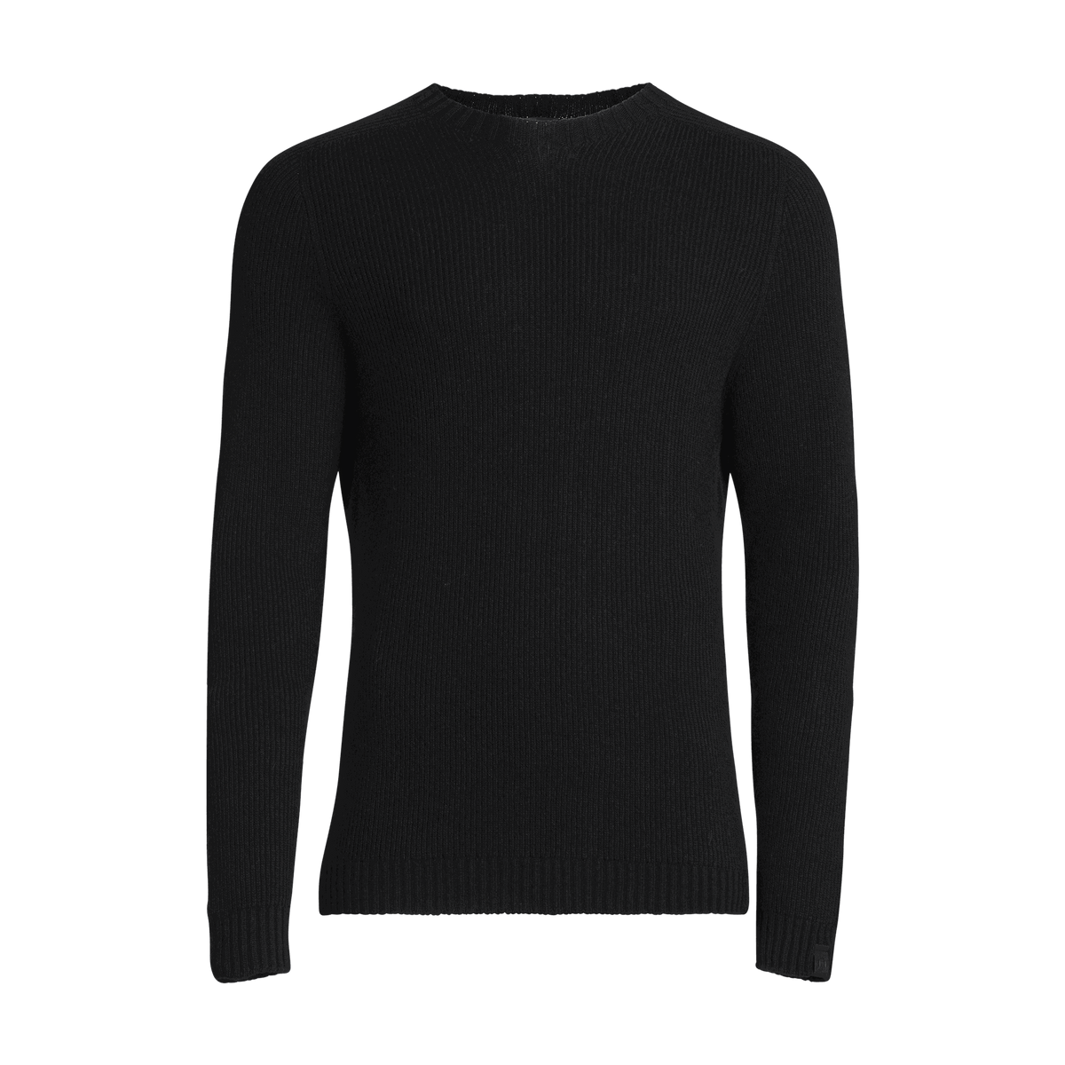 North Outdoor Kaakkuri Pánské merino svetr v barvě uhelně černé, bez mulesingu merino vlna. Vyrobeno ve Finsku. - 