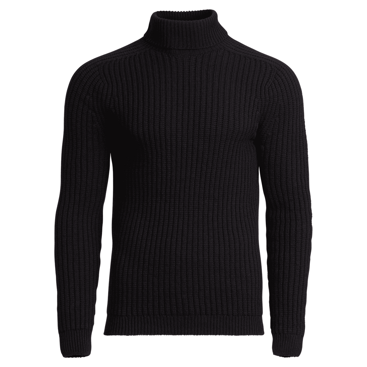 North Outdoor Hehku miesten merino poolopaita värissä hiilenmusta, mulesing-vapaa merinovilla. Valmistettu Suomessa. - 
