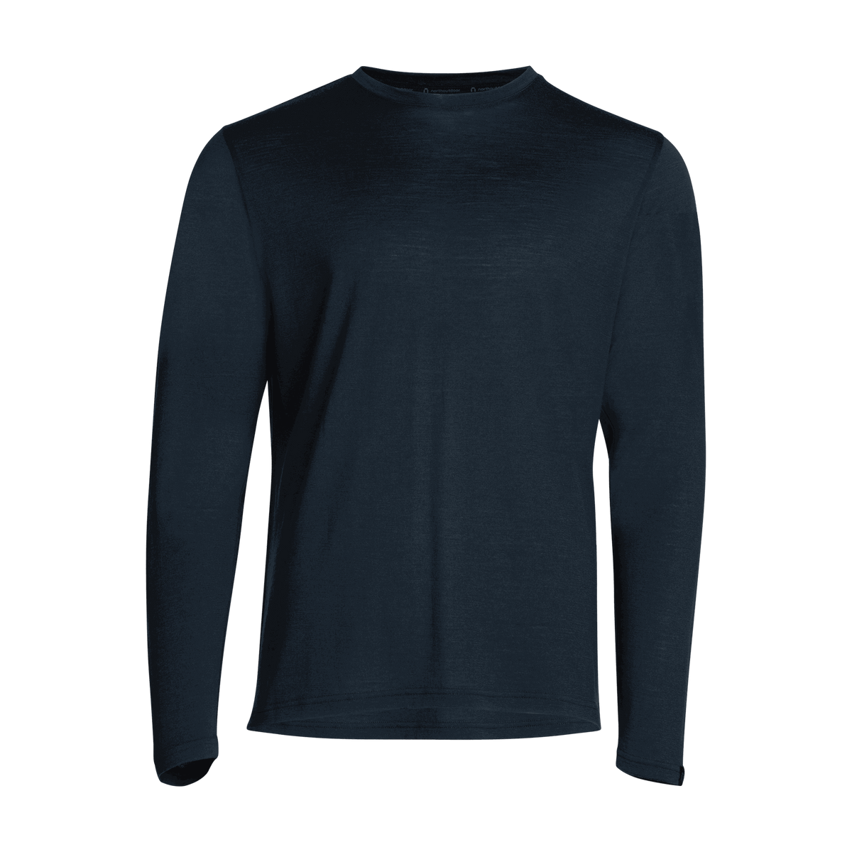 North Outdoor All day 150 Heren merino T-shirt met lange mouwen in indigoblauw, mulesing-vrij merinowol. Ontworpen in Finland. - 