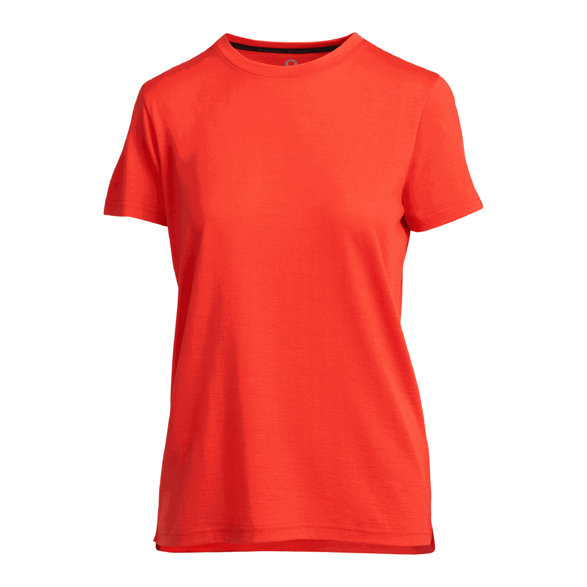 North Outdoor Tričko Lisa merino T-shirt W ve barvě mákově červené, bez mulesingu merino vlna. Navrženo ve Finsku. - 