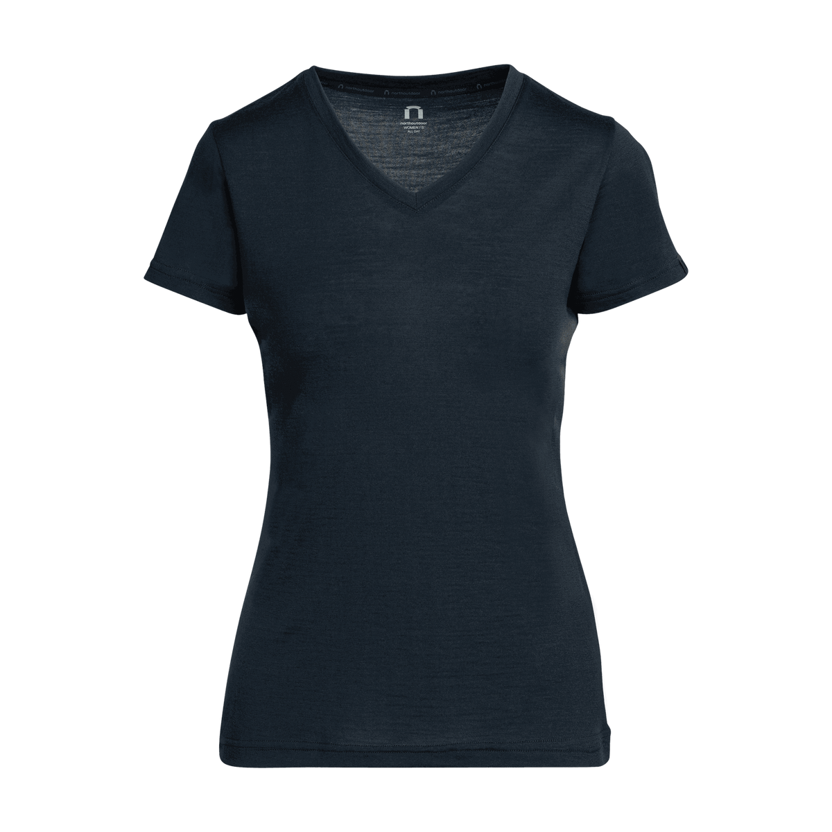 North Outdoor Elea merino T-paita W värissä indigonsininen, mulesing-vapaa merinovilla. Suunniteltu Suomessa. - 