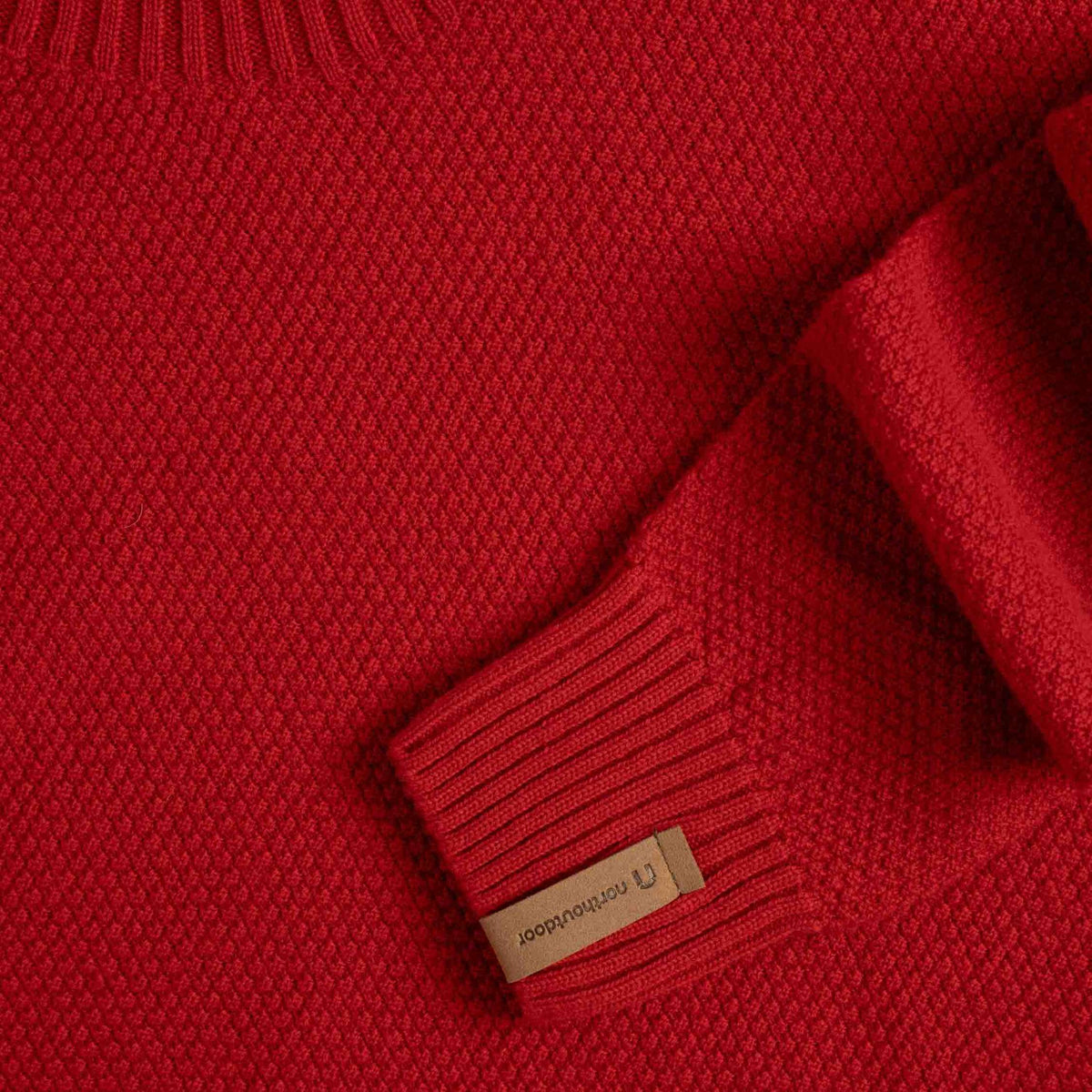 North Outdoor Kuohu Dámské merino svetr v barvě brusinky, bez mulesingu merino vlna. Vyrobeno ve Finsku. - 