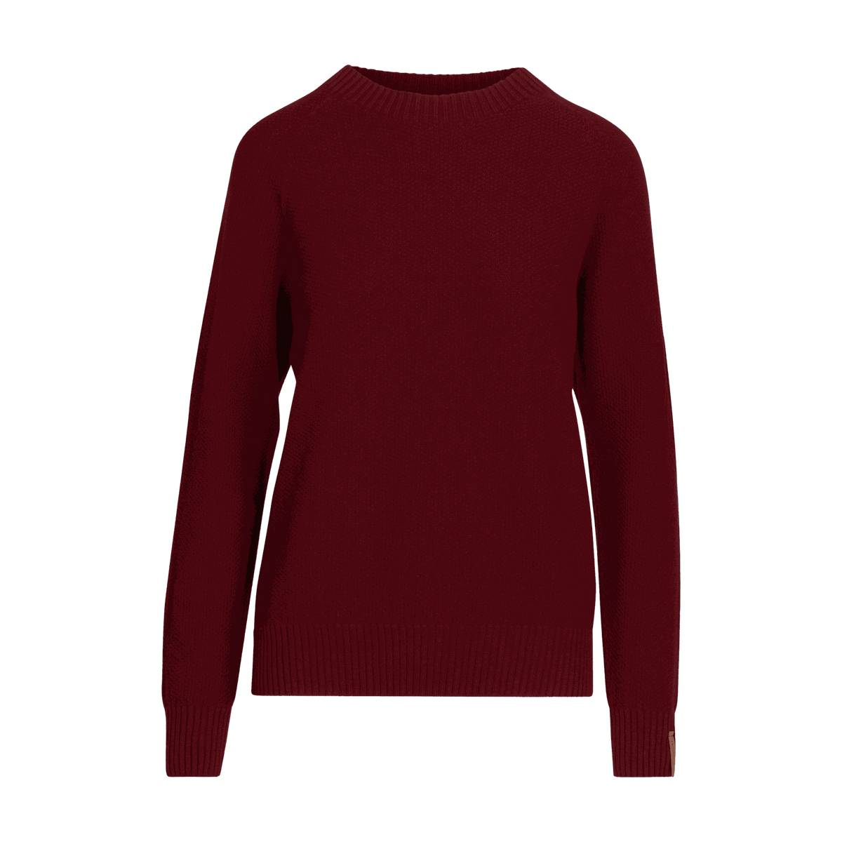 North Outdoor Kuohu Damen Merino-Strickpullover in der Farbe Cranberry, Mulesing-frei Merinowolle. Hergestellt in Finnland. - 