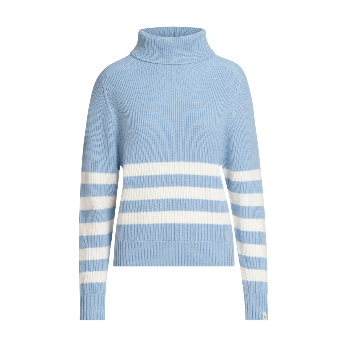 North Outdoor Maglione in lana merino Kieppi da donna nel colore azzurro chiaro I bianco neve, mulesing-free Lana merino. Realizzato in Finlandia. - 