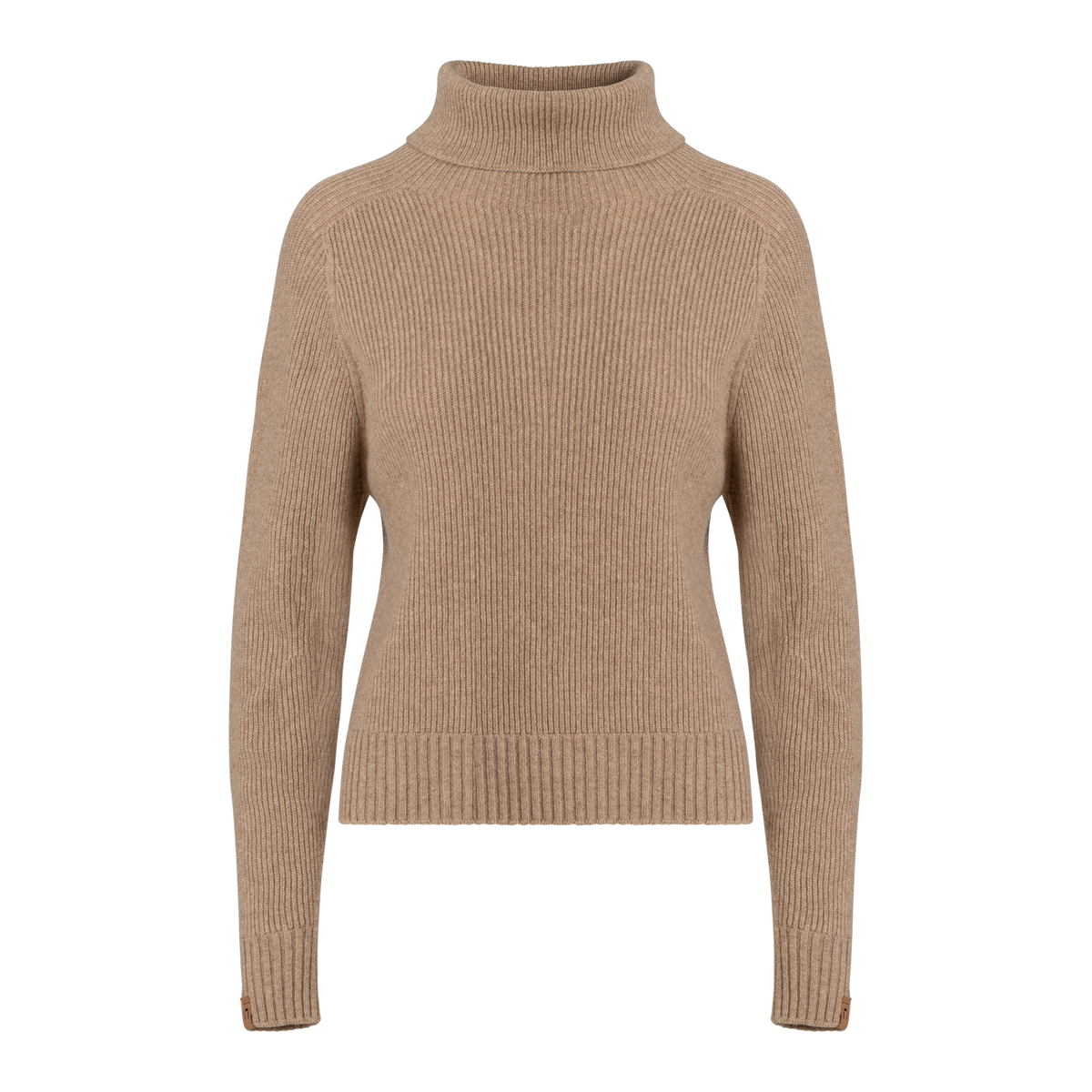 North Outdoor Kieppi Dames merinowollen trui in de kleur latte, mulesing-vrij merinowol. Gemaakt in Finland. - 