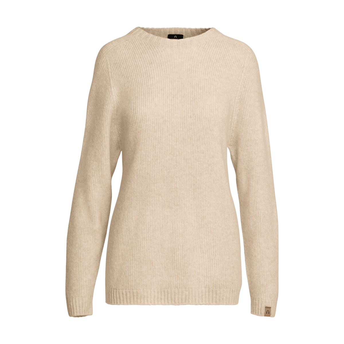 North Outdoor Pull en laine mérinos Kinos femme couleur amande, sans mulesing Laine mérinos. Fabriqué en Finlande. - 