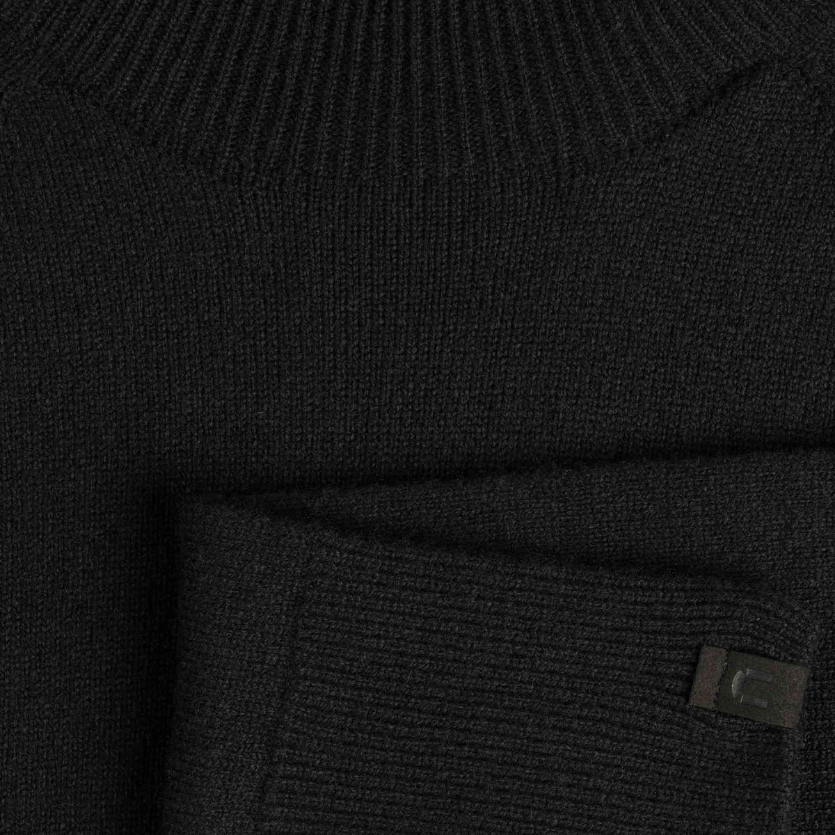 North Outdoor Tunturi Damen-Merino-Strickpullover in Kohleschwarz mulesingfreie Merinowolle. Hergestellt in Finnland. - 