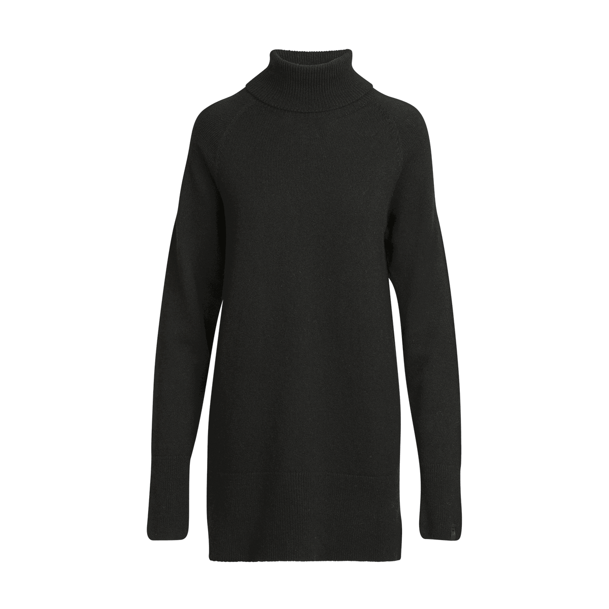 North Outdoor Tunturi Damen-Merino-Strickpullover in Kohleschwarz mulesingfreie Merinowolle. Hergestellt in Finnland. - 