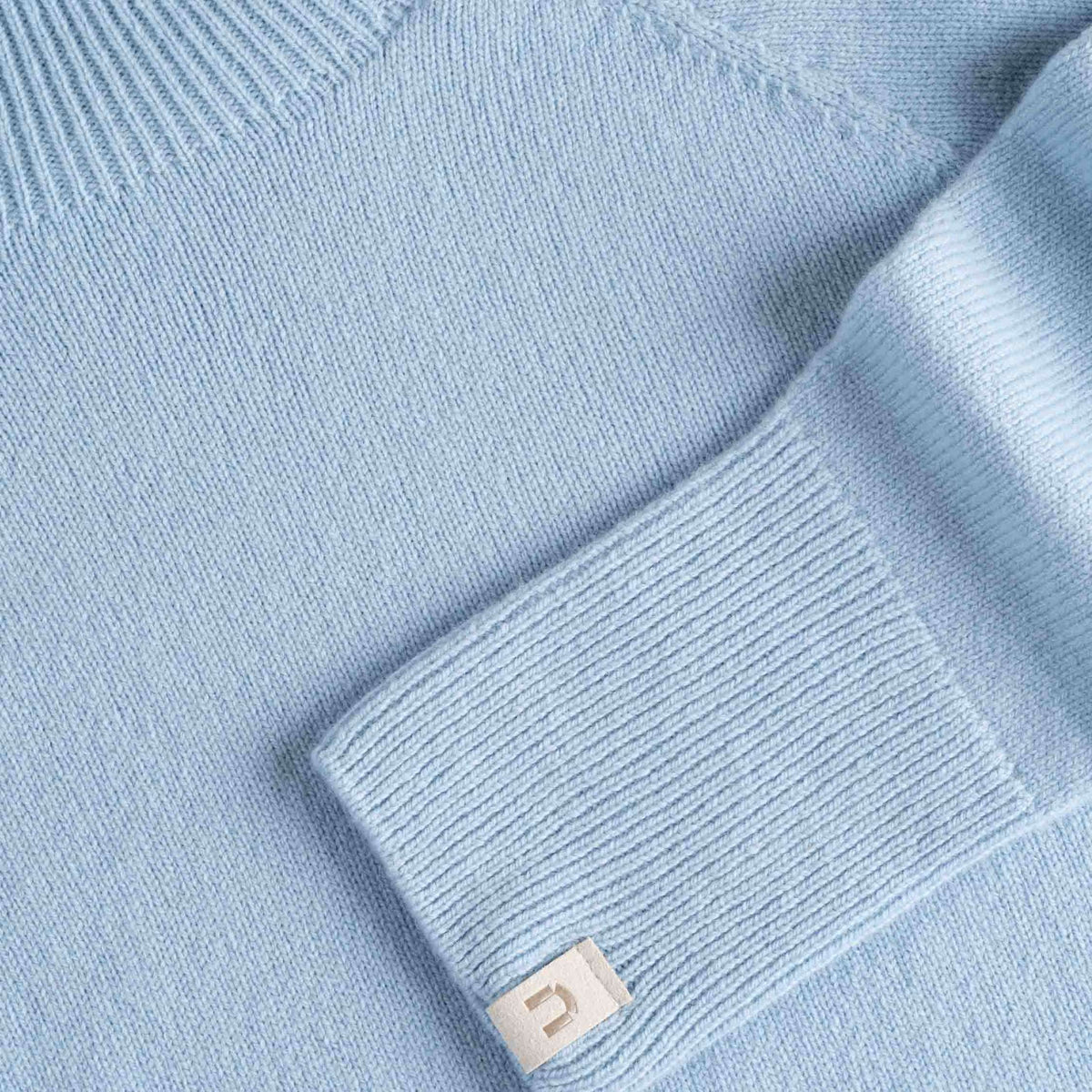 North Outdoor Pull en maille de mérinos Tunturi femme de couleur bleu clair, sans mulesing Laine mérinos. Fabriqué en Finlande. - 