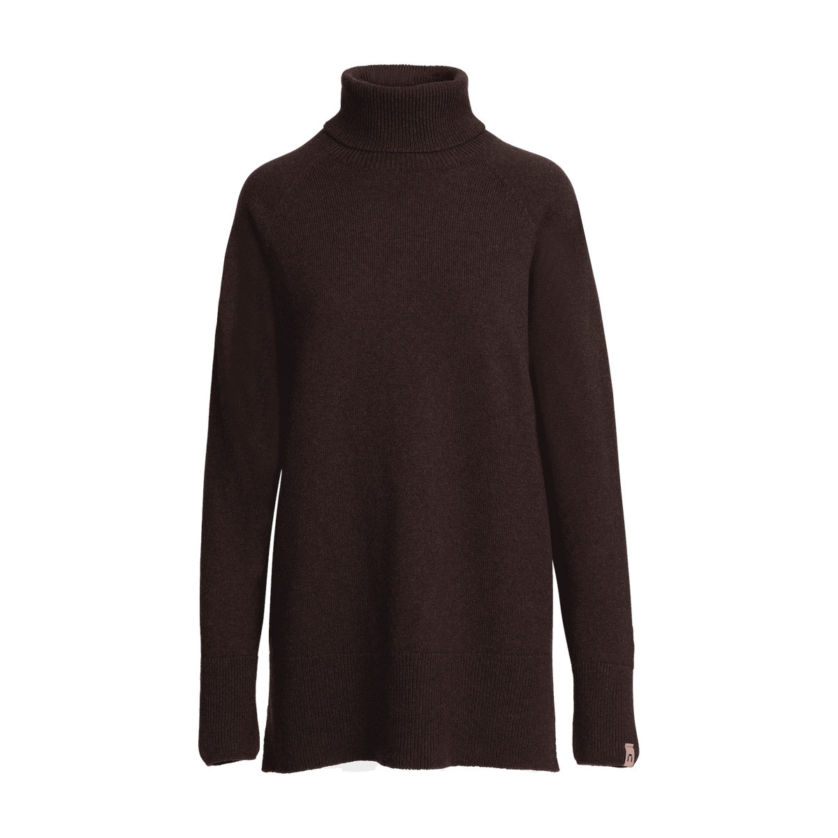 North Outdoor Tunturi women's merino wool sweater in coffee, mulesing-free merino wool. Made in Finland. - 