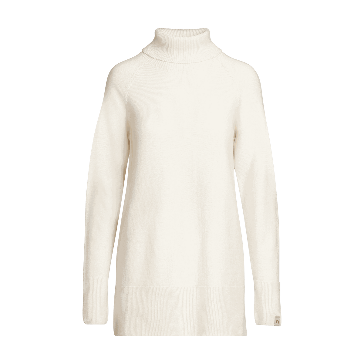 North Outdoor Tunturi Damen-Merino-Strickpullover in Schneeweiß mulesingfreie Merinowolle. Hergestellt in Finnland. - 