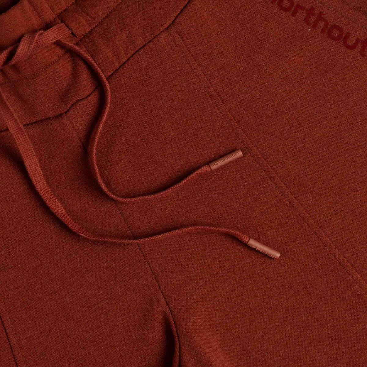 North Outdoor Ebba merinobroek W in de kleur baksteen, mulesing-vrij merinowol. Ontworpen in Finland. - 