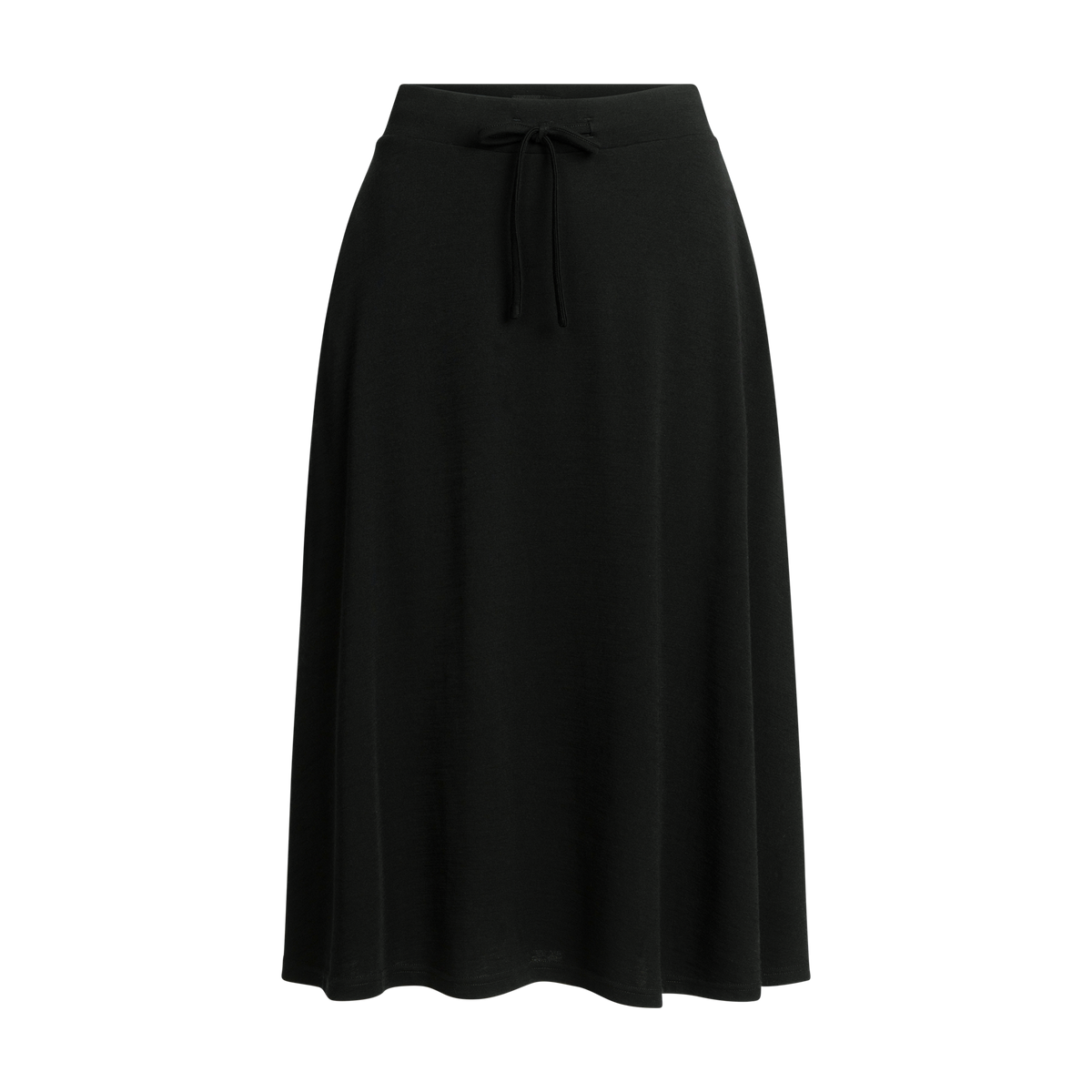 North Outdoor Nelli women's merino skirt in black mulesing-free merino wool. Designed in Finland. - 
