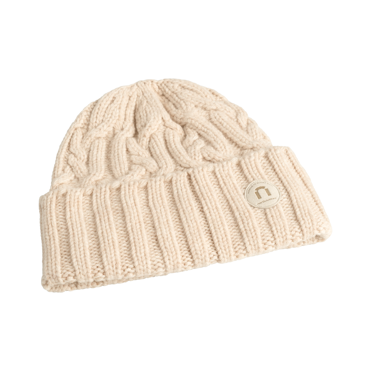 North Outdoor Bonnet en mérinos Nietos, couleur amande, sans mulesing Laine mérinos. Fabriqué en Finlande. - 