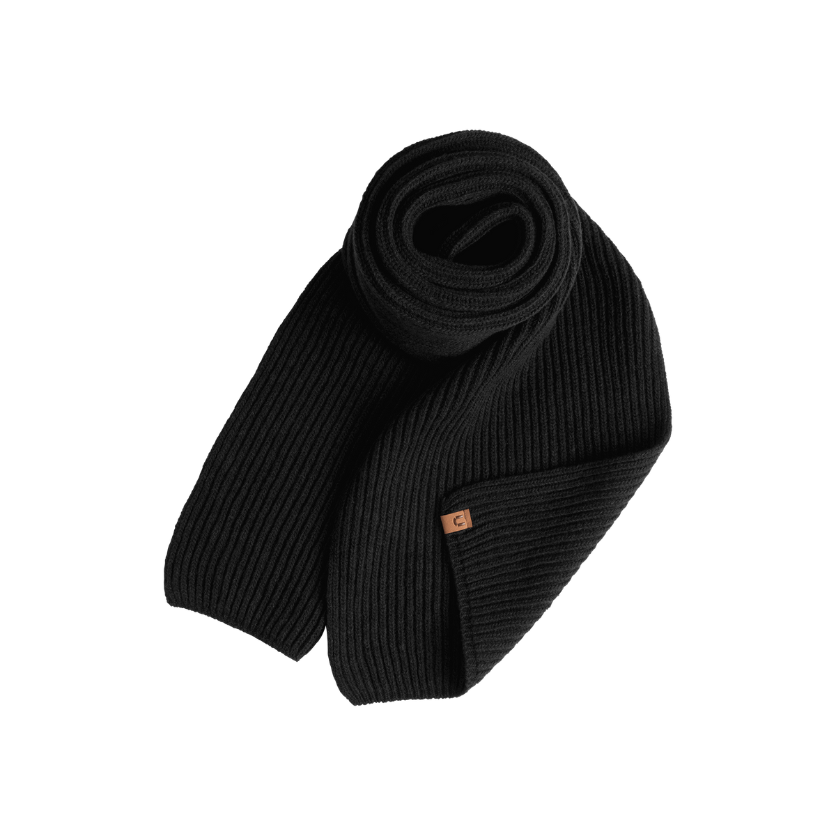 North Outdoor Pyry merino kaulaliina värissä hiilenmusta, mulesing-vapaa merinovilla. Valmistettu Suomessa. - 