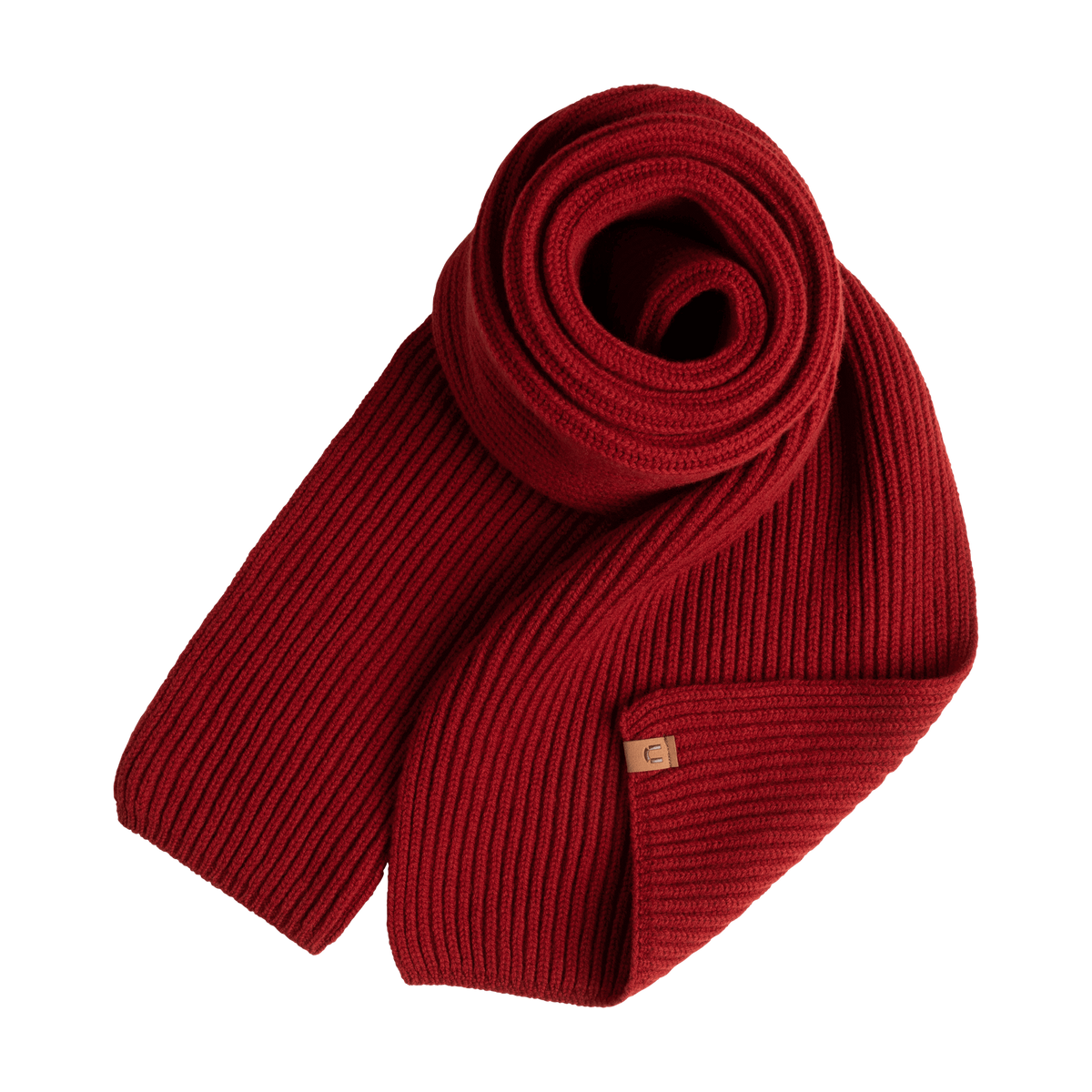 North Outdoor Pyry merino kaulaliina värissä chili, mulesing-vapaa merinovilla. Valmistettu Suomessa. - 