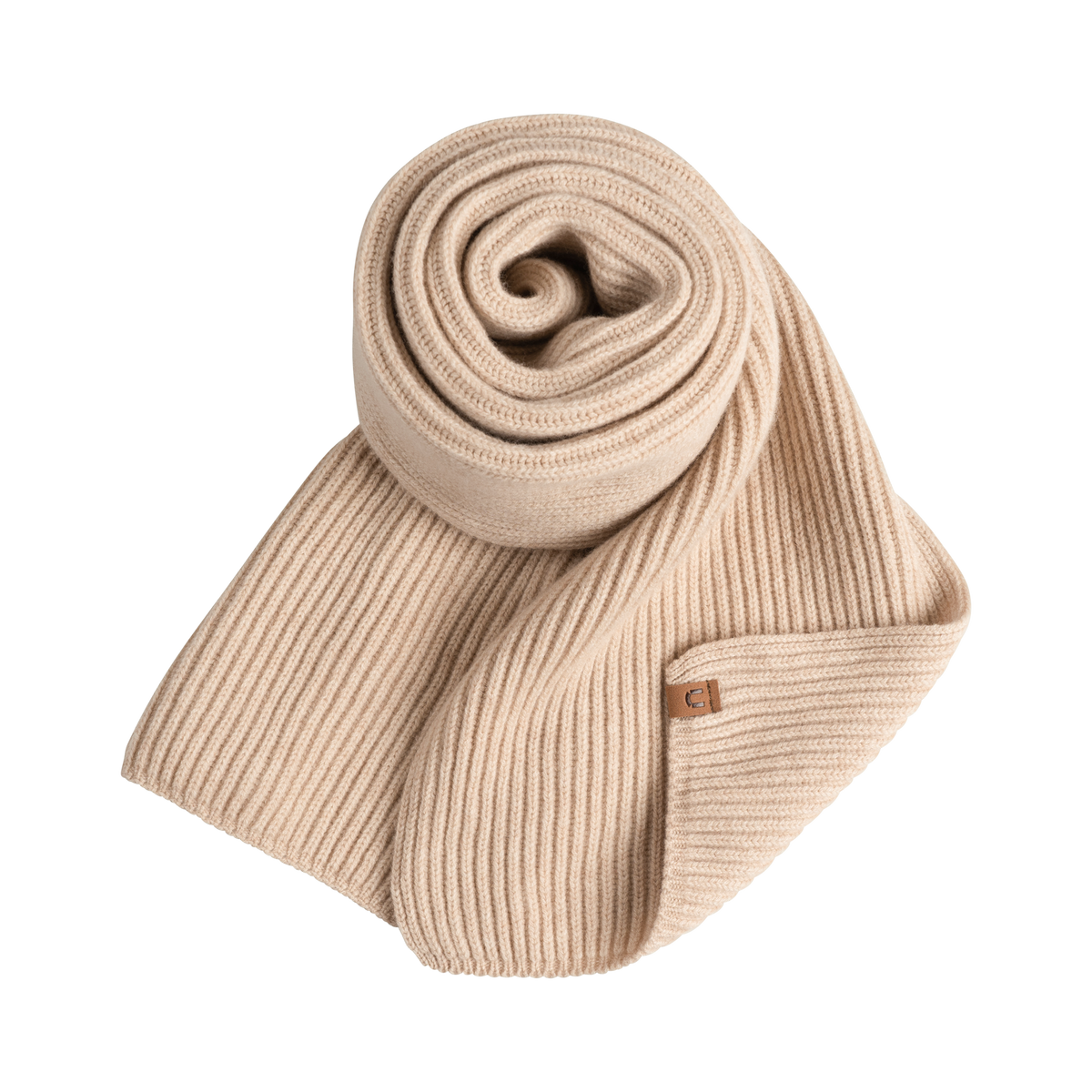 North Outdoor Pyry merino kaulaliina värissä manteli, mulesing-vapaa merinovilla. Valmistettu Suomessa. - 