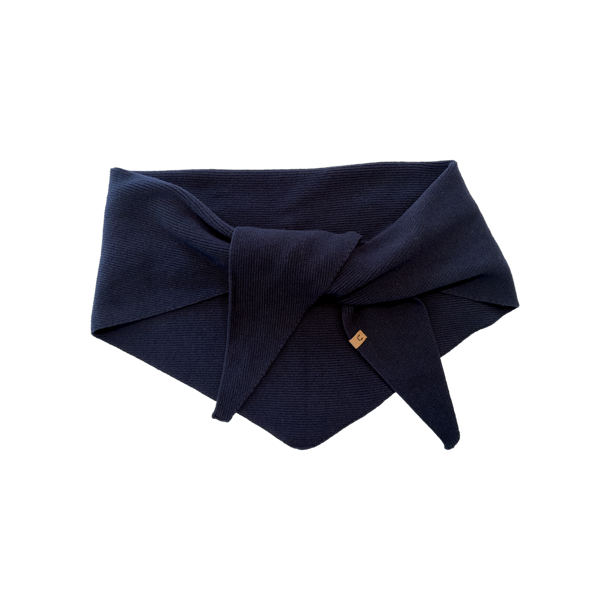 North Outdoor Lumo merino kolmiohuivi värissä sinimusta, mulesing-vapaa merinovilla. Valmistettu Suomessa. - 